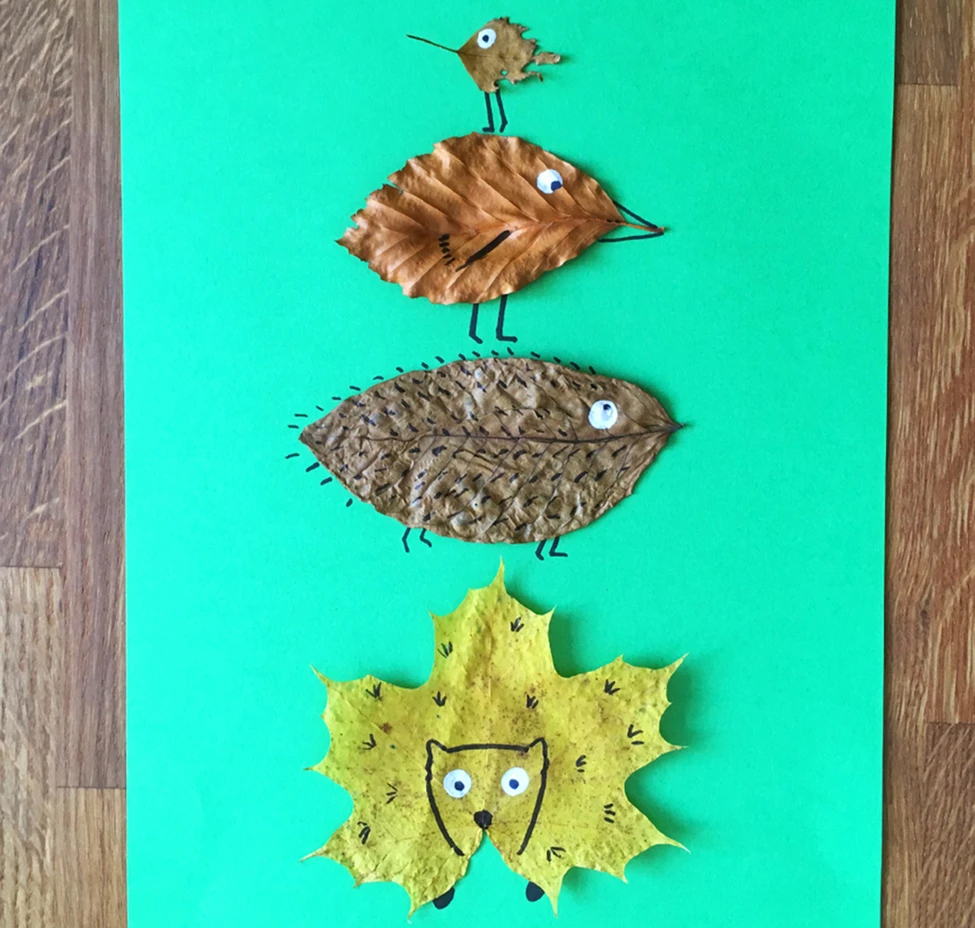 Leaf creatures by Made for Mums